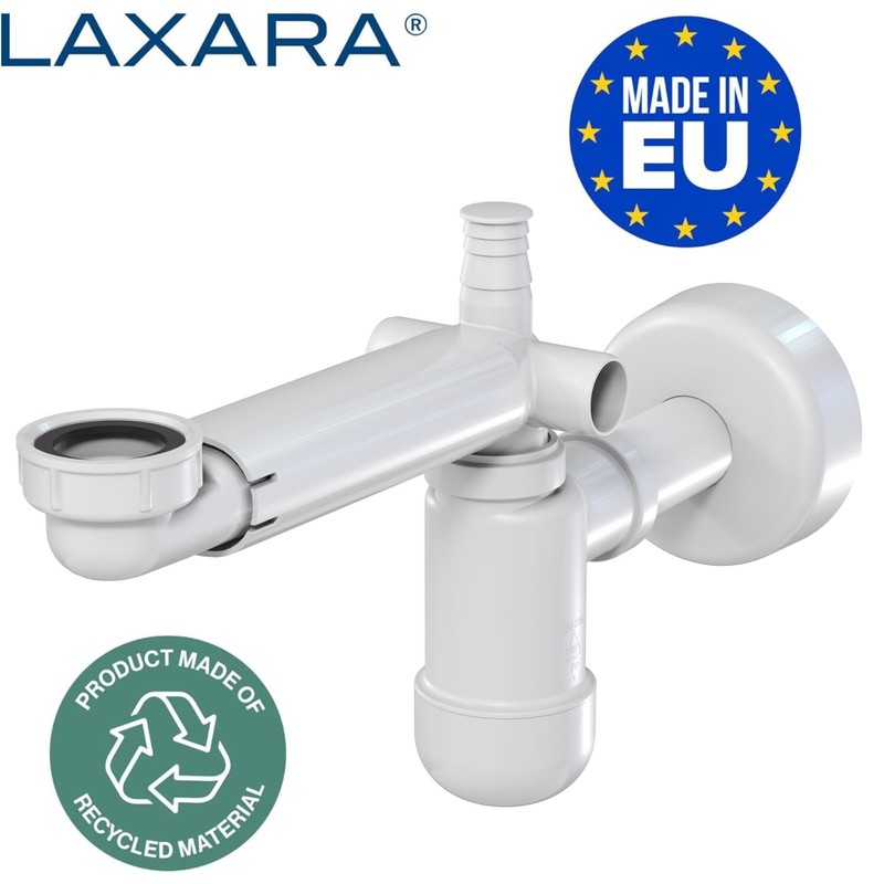 LAXARA Telescopic Siphon for Sink - 1 1/4 Inch Space-Saving