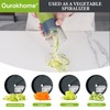 Ourokhome Mandolin Slicer with Handheld Spiralizer, Multifunctional Vegetable Shredder with