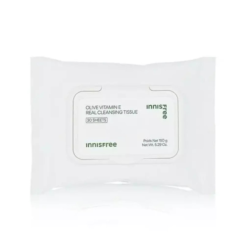 Innisfree [셀러허브][이니스프리] 이니스프리 올리브 비타민 E리얼 클렌징 티슈 30매 (S16575622)