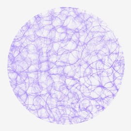 Sizoweb Shapes - Place Mats - Placemats - Decorative Pads - Pack of 12 - 64 K (Sizoweb Circle, Lavender)