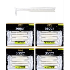 Storm (4) Packs Storm 360 GT Searchbait Bodies 4 1/2" Pearl Ice (6 Per Pack) Brand New