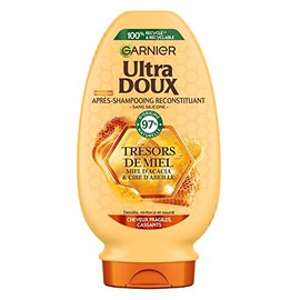 Garnier Ultra Doux – regenerierende Spülung – angereichert mit Akazie, Lavendel & Manuka – für empfindliches & brüchiges Haar – Honigschätze – 200 ml