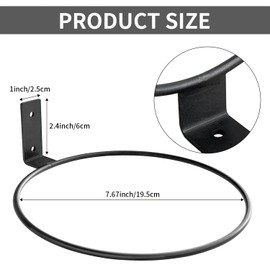 Neiteli Wall Plant Holder,8 Inch Wall Mounted Plant Holder,Plant Wall Mount,Flower Pot Holder for Outside,Wall Planters for Indoor Plants (6 Pack)