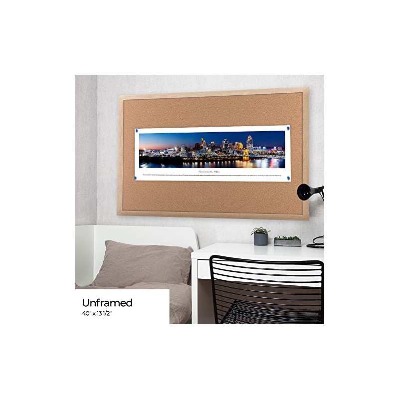 Cincinnati, Ohio - Unframed Panoramic Skyline Print by Blakeway Panoramas