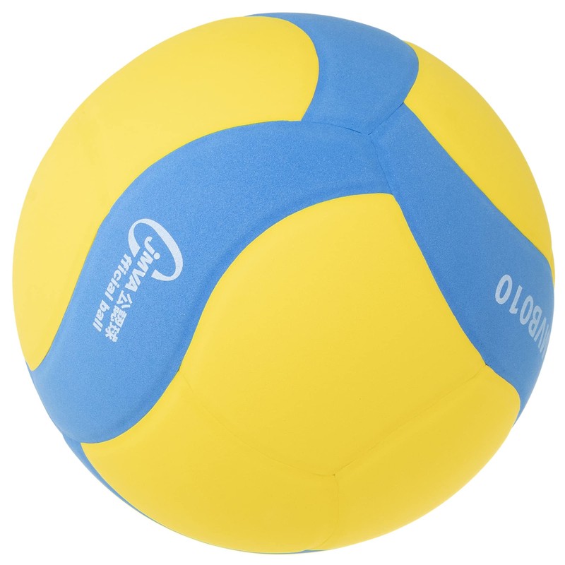 Mikasa MVB010-YBL Mixed Volleyball Game Ball, No. 5, Yellow/Blue, Yellow/Blue