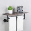 Industrial Pipe Shelving,Iron Pipe Shelves Industrial Bathroom Shelves with Towel