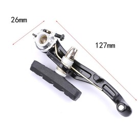 Bike V Brake Parts, Cycling V-Brake Set Aluminium Alloy Front Bicycle V Brake Set with Cable Mountain Bike Brake Kit (1 pair)