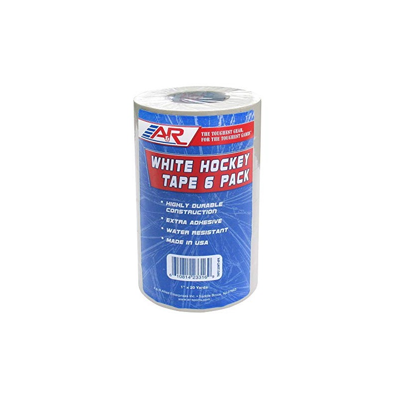 A&R Sports White Hockey Tape (Pack of 6)