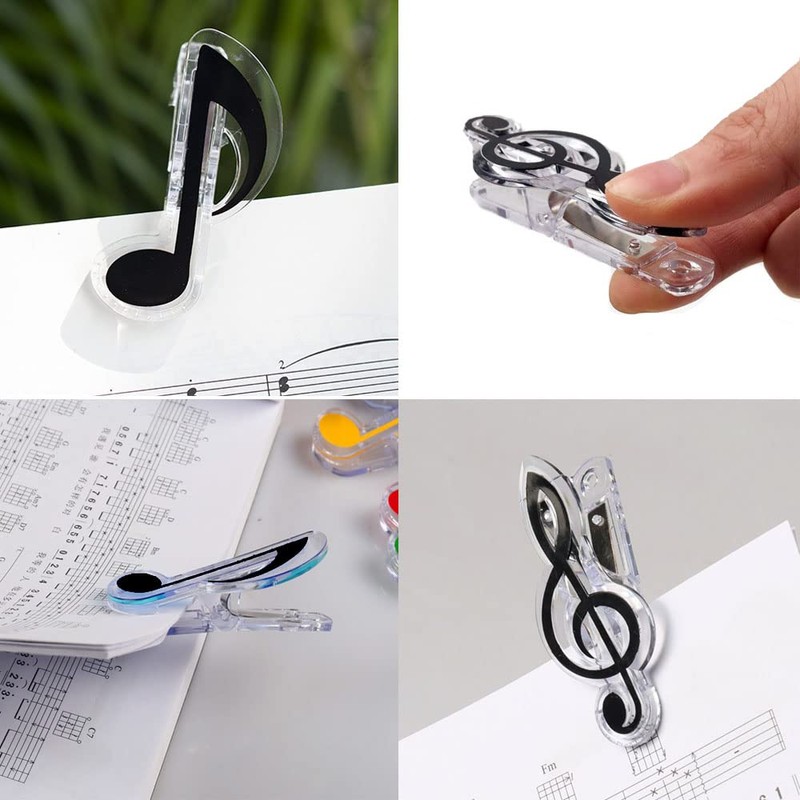 Samcos Sheet Music Clips, Set of 4, Music Note Clips,