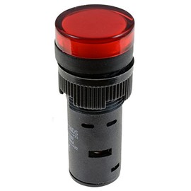 Red 16mm LED Pilot Indicator Light Panel Mount 230V