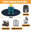 18.5in Fire Pit Mat Compatible with Solo Stove Mesa and