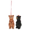 Mipcase 2pcs Adorable Bear Statues Cute Resin Hanging Ornaments for