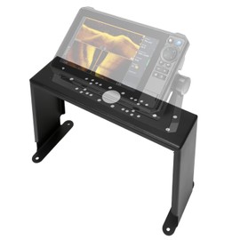 Universal Fish Finder Graph Mount for Boat, Deck Marine Electronic Mount, Reserve Foot Pedal Space, Compatible with Garmin/Lowrance/Humminbird and More (8" H) (Fixed)