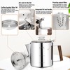 Vaolvpant No Coating 9 Cup Percolator Coffee Pot 304 Stainless