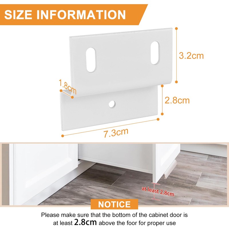 Ohwekit Cabinet Foot Pull for Trash Drawer, Trash Cabinet Foot