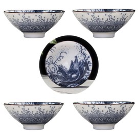 Liang baobao Mutton Fat Jade Porcelain Teacup 80ml Hat Cup Chinese Dragon Tea cup kungfu Tea Set (Dragon*4)