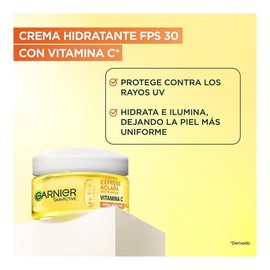 Crema facial Garnier skin active hidratante express aclara tono uniforme 50 ml