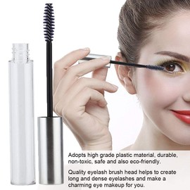 Botella de rímel vacía, 12 ml, 10 piezas, contenedor de tubo de aceite de crecimiento de pestañas vacías, botella dispensadora de rímel botellas dispensadoras portátiles con cepillo para el hogar