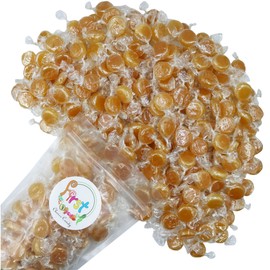 FirstChoiceCandy Individually Wrapped Hard Candy Disc Buttons (Butterscotch, 5 Pound)