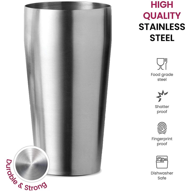 Expert Cocktail Shaker Home Bar Set - 14 Piece Stainless