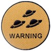 Please note UFO embroidered badges iron on or sew on