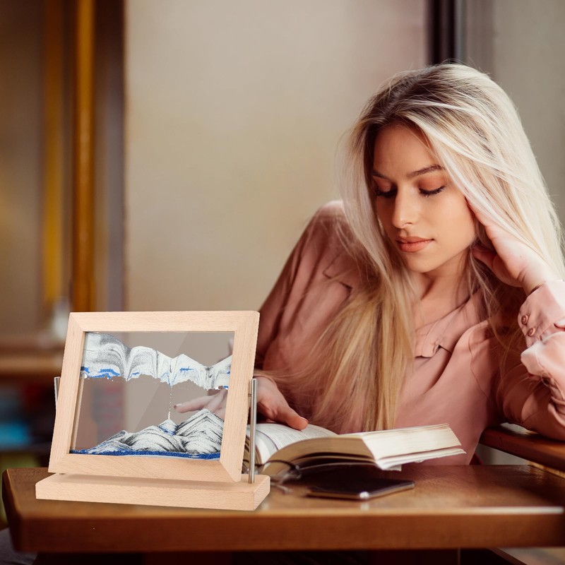 AXELIP Moving Sand Art Picture, Liquid Motion 3D Deep Sea