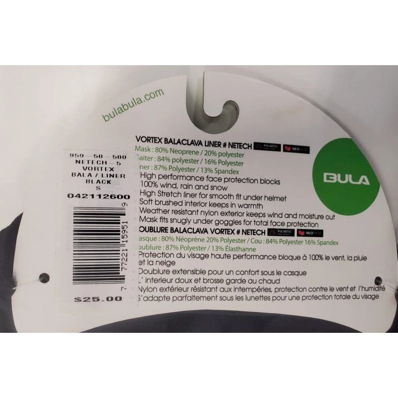 BULA Men's Vortex Balaclava/Line