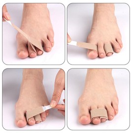 Natiform Finger Separator, Leg Toe Overlap Prevention Band, Metatarsal Stretcher (1.0 x 4.8 inches (2.5 x 12.2 cm), Hole Diameter 1.1 inches (2.8 cm)