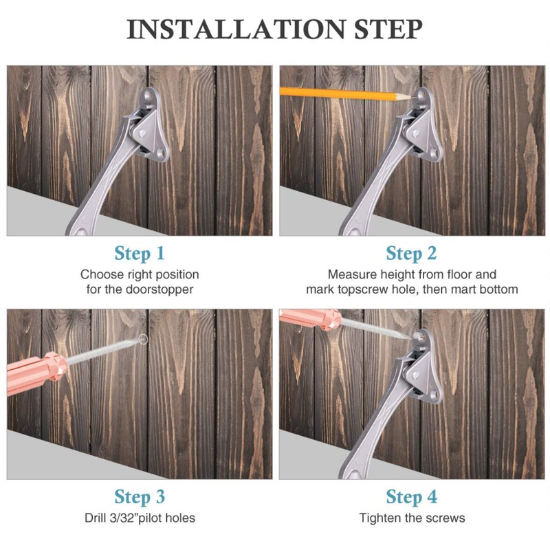 CG PLUS Door Stopper, Kick Down Door Stops for Heavy