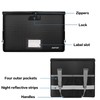 ENGPOW File Box with Lock,Fireproof Document Box with Zipper＆Pockets,Collapsible File