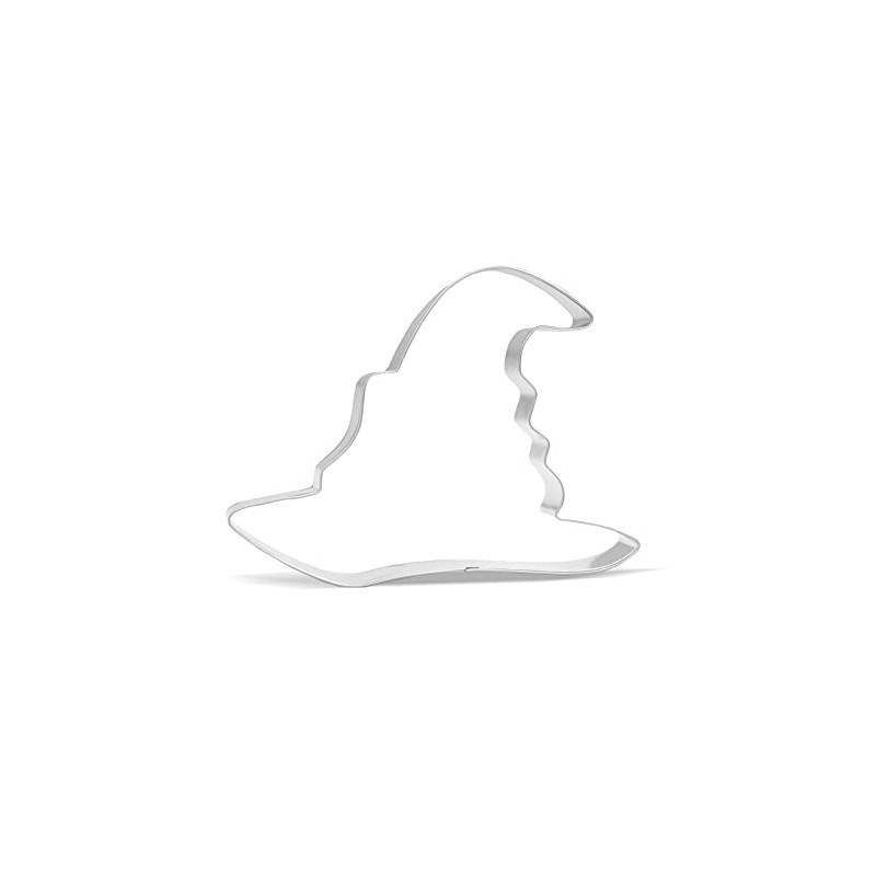 4.5 inch Witch Hat Cookie Cutter - Stainless Steel