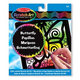 Melissa & Doug Light Catcher Scratch Art Kit: Butterfly