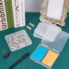 BENECREAT 6 Piece Set Rectangle Small Round Case Accessory Case