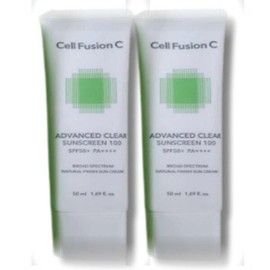 Cell Fusion C 셀퓨전씨 어드밴스드 클리어 썬스크린 50ml 2개 Cell Fusion C Advanced Clear Sunscreen 50ml 2 Pack