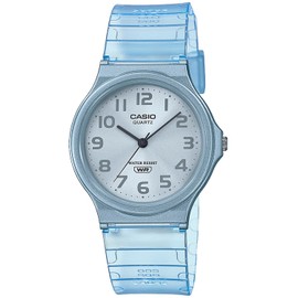 Casio Collection Wristwatch MQ-24_Resin_Clear, blue (clear blue), 1 piece