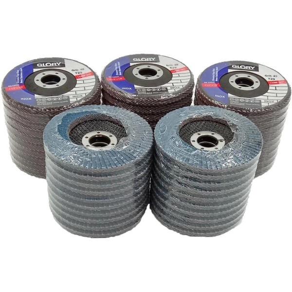 Unbranded 40 Pack 4.5" 4-1/2" Zirconia Flap Disc 40 80