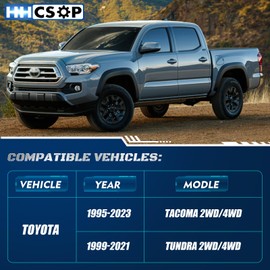 HHCSOP 2" Rear Lift Block Kit for Tacoma/Tundra, 2 inch Rear Leveling Lift Kits Compatible with 1995-2023 Toyota Tacoma Tundra 2WD 4WD