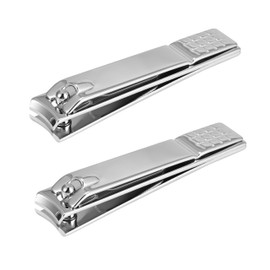 2 x Nail Clippers - Nail Clippers & Clippers - Small & Large Nail Clipper for Toenails & Fingernails
