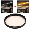 Gold Streak Digital Camera Lens Filter Antiscratch Optical Glass Aluminum