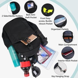 Peicees Crossbody Sling Backpack Sling Bag Travel Hiking Chest Bag Daypack, Orange