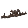 Ebros Gift Rustic Cast Iron Playful Squirrel Perching On Tree