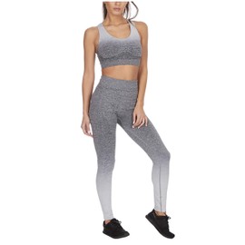 Metzuyan Ladies Ombre Gym Sports Set Leggings & Sports Bra