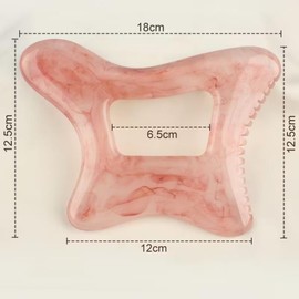 대형 레진 괄사 도구, 근육 회복 및 순환을 바디 림프 마사지, 다리 등용 셀룰라이트 [01 grey] Large Resin Gua Sha Tool for Muscle Recovery and Body Lymph Massage, Cellulite for Legs, etc. [01 grey]