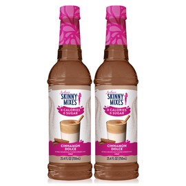 Jordan's Skinny Syrups, Cinnamon Dolce Coffee Syrup, Sugar Free, Zero Calorie Drink Flavoring & Mixes, 25.4 Ounces (Pack of 2)