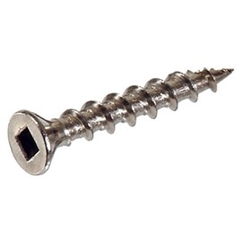 Hillman 41597 Stainless Steel Square Drive Deck Screw, 8 X 1-1/4-Inch (Pack of 25)