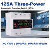 Automatic Generator Transfer Switch, 125A 120V 3 Pole Transfer Switch