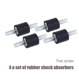 4 PCS Anti-Vibration Rubber Isolator Mounts-M3 8 * 8 Bobbins Double Screw Studs Shock Absorber Silentblock Car Boat Bobbin Mountrubber cotton reel mounts