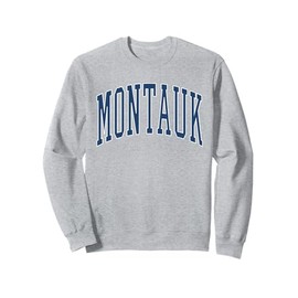 Montauk Long Island NY Vintage Grey Sweatshirt