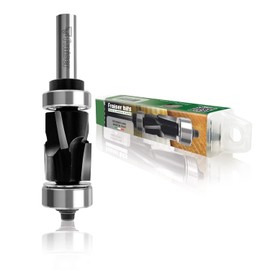 Fraiser Compression Flush Router Bit with Upper and Lower Ball Bearing - 8mm Shank, Cutting Height 25.4mm - For Router and Edge Router - For Wood and Laminate Flooring