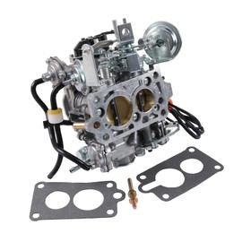 RALBDX 2 Barrel Carburetor Replacement For Toyota 22R Engines 1981-1987 with Round Plug Connector(automatic choke) 21100-35520 TOY-505 (35290/2.4L 2366cc/ C4036)